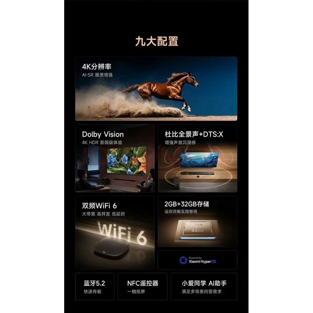 【最新】現貨 小米盒子 5 2025 最新版 2G/32G 4K WIFI 6雙頻 藍牙5.2 免費電影連續劇+台灣直播-細節圖9