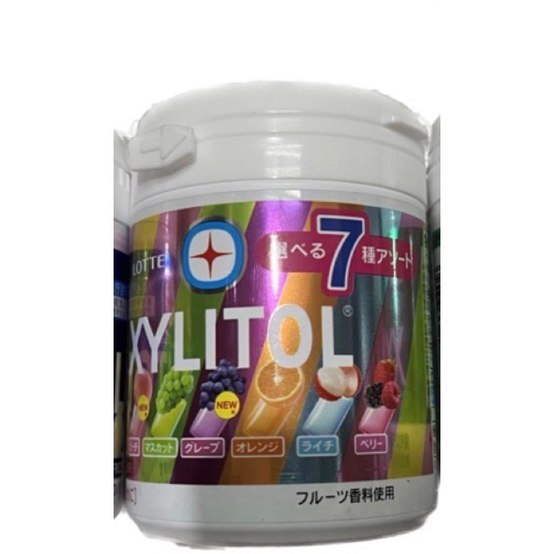 現貨  日本 LOTTE XYLITOL 樂天 木糖醇 口香糖 萊姆/薄荷/七彩/黑酷-規格圖9