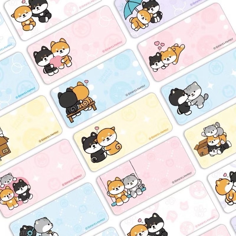 【品田小舖】【中款】逗柴貓 貓咪 貓星人 貓咪系列 可愛貓咪 姓名貼 貼紙 生日 小禮物 畢業 幼稚園 貓咪姓名貼-細節圖2