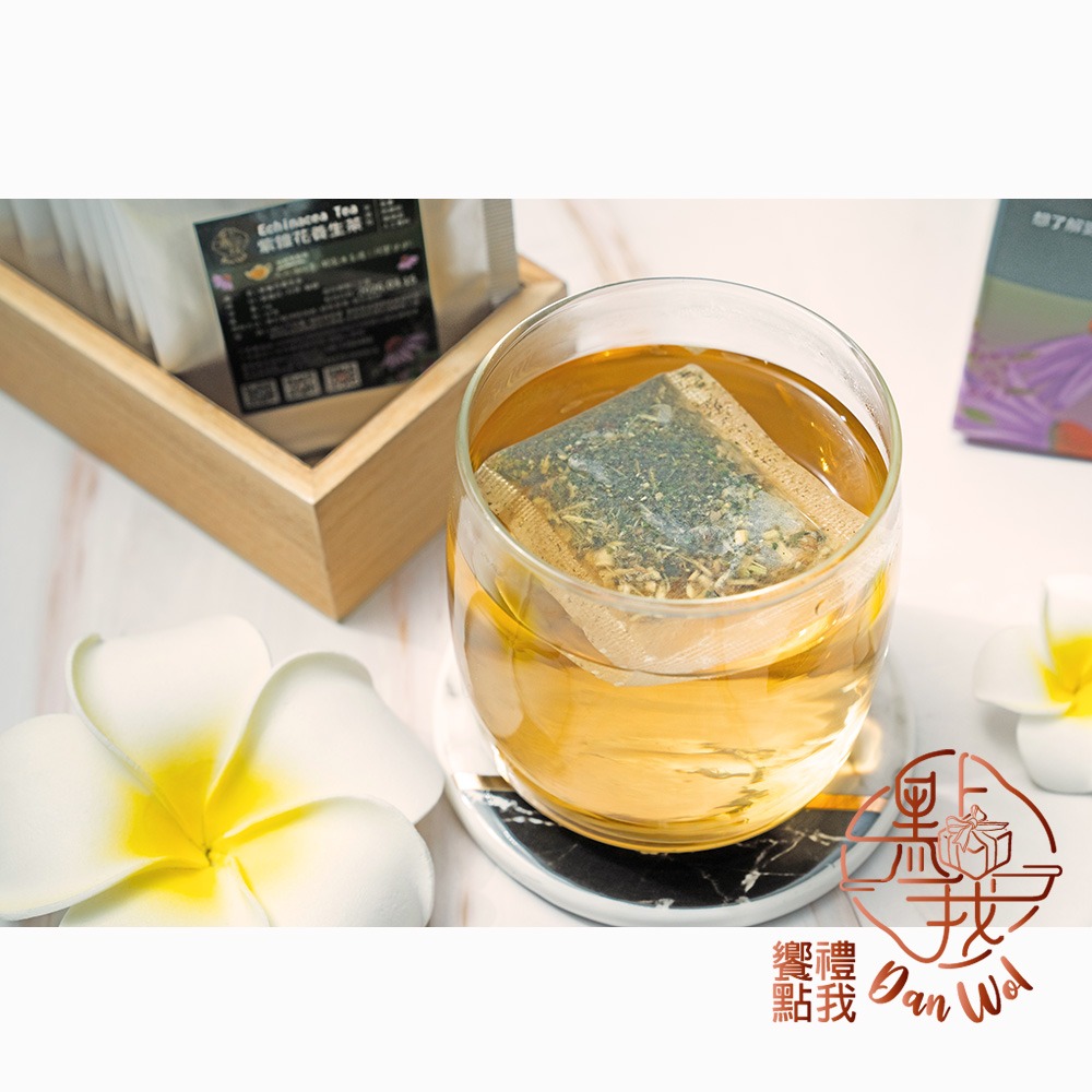 【饗禮點我】 紫錐花養生茶/美顏茶 20包/盒 3件組(3盒 防禦茶 無咖啡因 獨立茶包，伴手禮，婚禮小物)-細節圖4