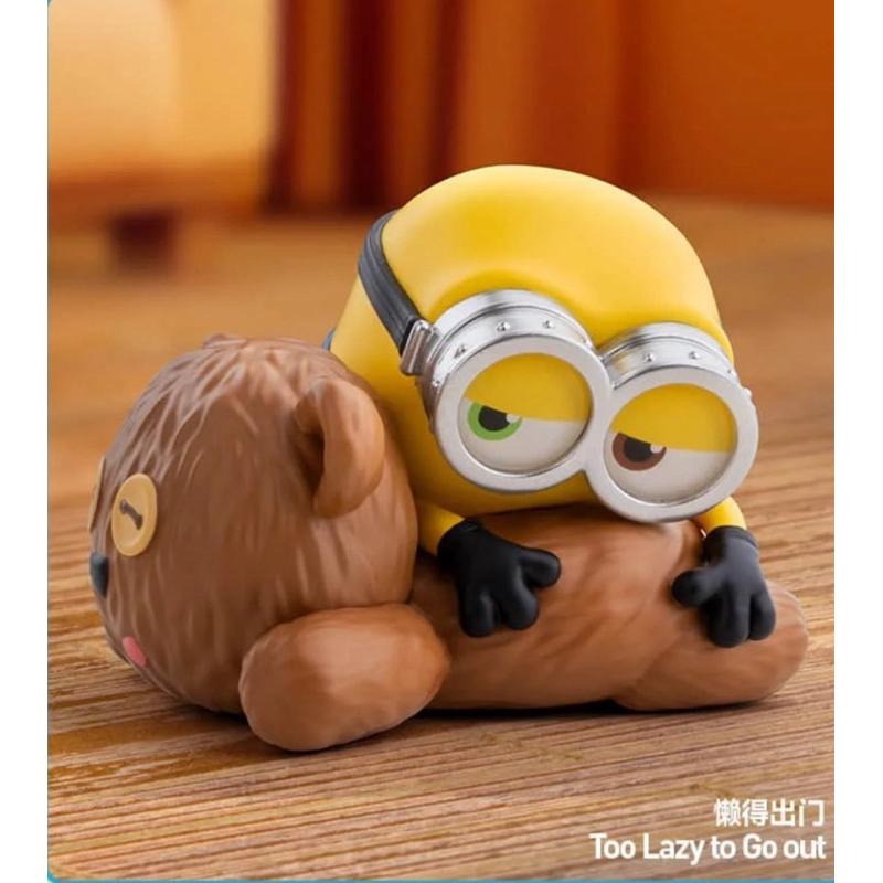 ［現貨盒損］正品 泡泡瑪特 POPMART 小黃人 慵懶每一天 系列 盲盒/公仔 小小兵 神偷奶爸 懶得過節 懶得出門-細節圖4