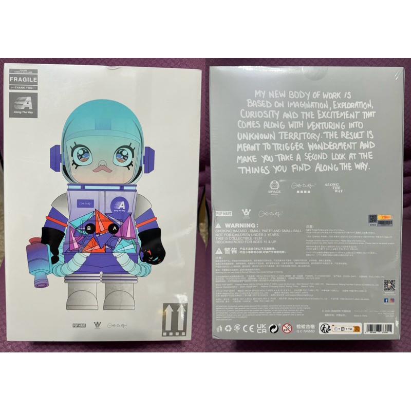 ［現貨-24H出貨］正品 泡泡瑪特 MEGA SPACE MOLLY 400% 路易斯·德·古茲曼 聯名 100% 隱藏-細節圖8