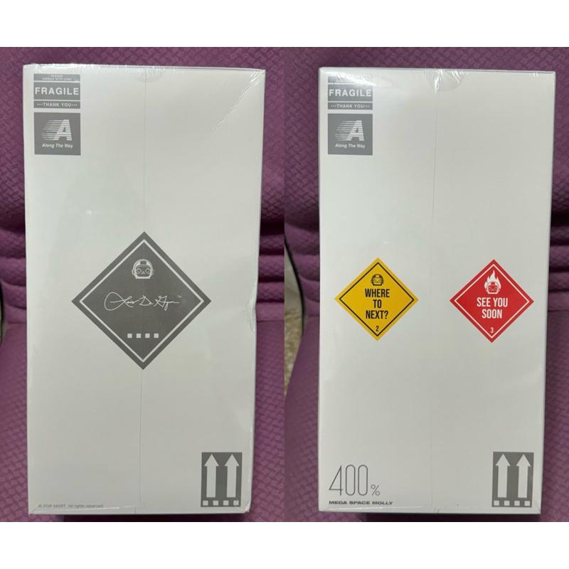 ［現貨-24H出貨］正品 泡泡瑪特 MEGA SPACE MOLLY 400% 路易斯·德·古茲曼 聯名 100% 隱藏-細節圖9