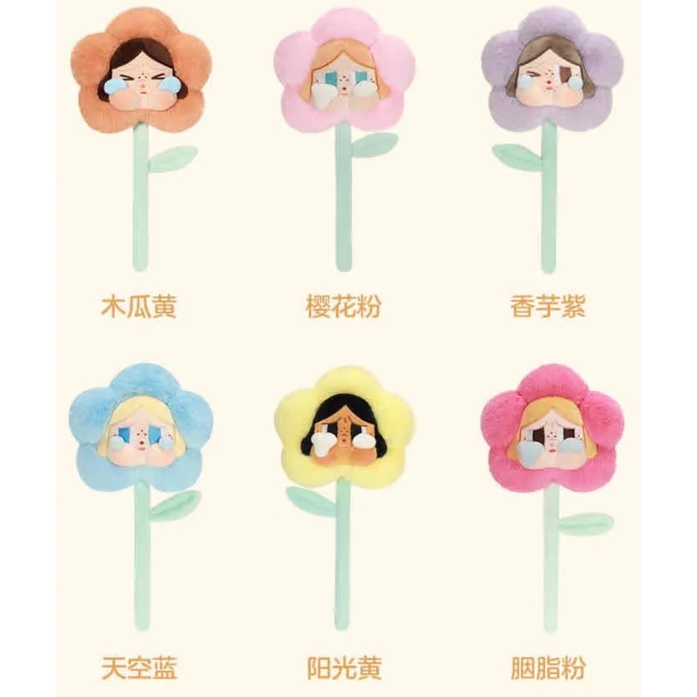 ［現貨盒損］正品 泡泡瑪特 POPMART CryBaby 悲傷俱樂部 毛絨花朵 系列 確認款 盲盒/公仔 禮物-規格圖7