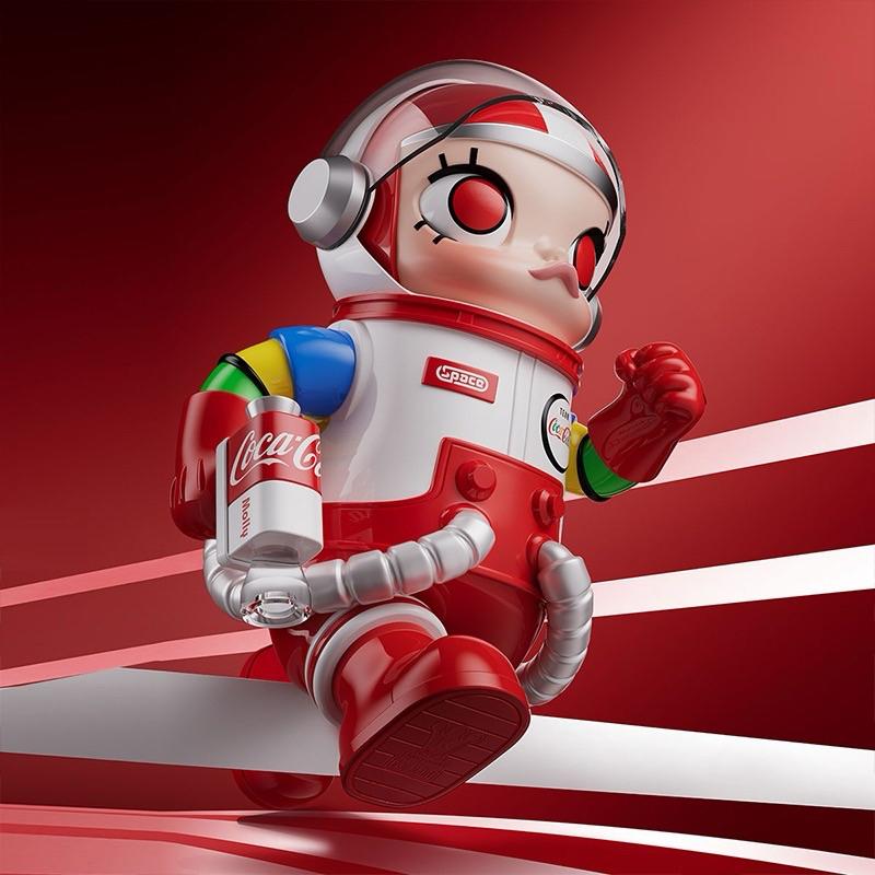 ［全新現貨］POPMART 泡泡瑪特 MEGA SPACE MOLLY 400% 可口可樂3.0 宇航員 100% 隱藏-細節圖2