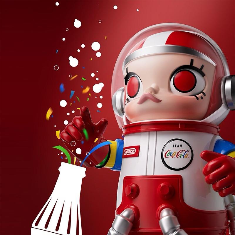 ［全新現貨］POPMART 泡泡瑪特 MEGA SPACE MOLLY 400% 可口可樂3.0 宇航員 100% 隱藏-細節圖4