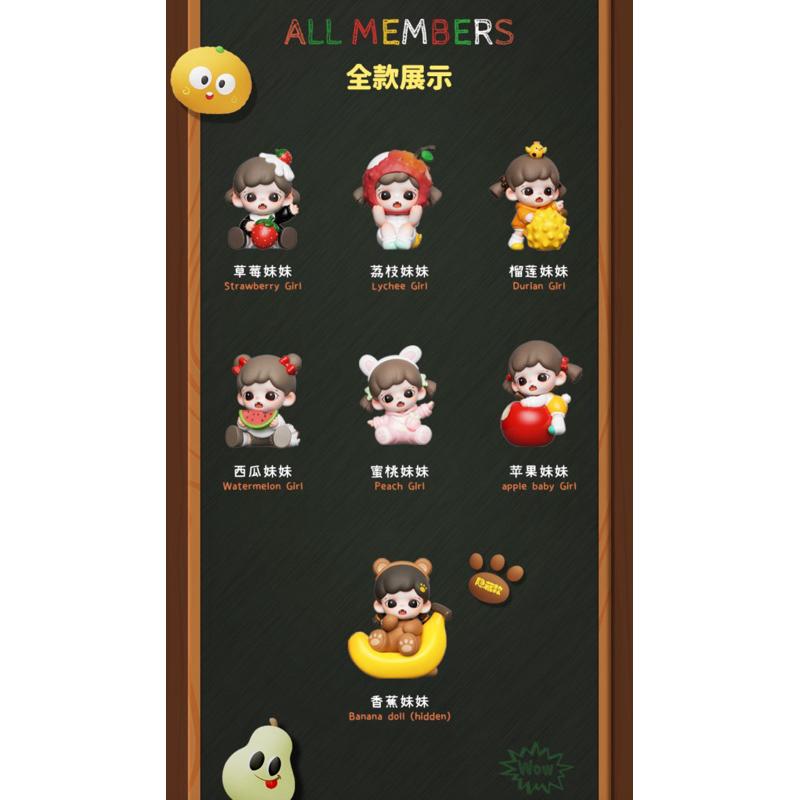 ［現貨-24H出貨］TNT SPACE Zoraa 我愛吃果果 系列 BABY 水果 mini 盲盒/公仔 隱藏 香蕉-細節圖2