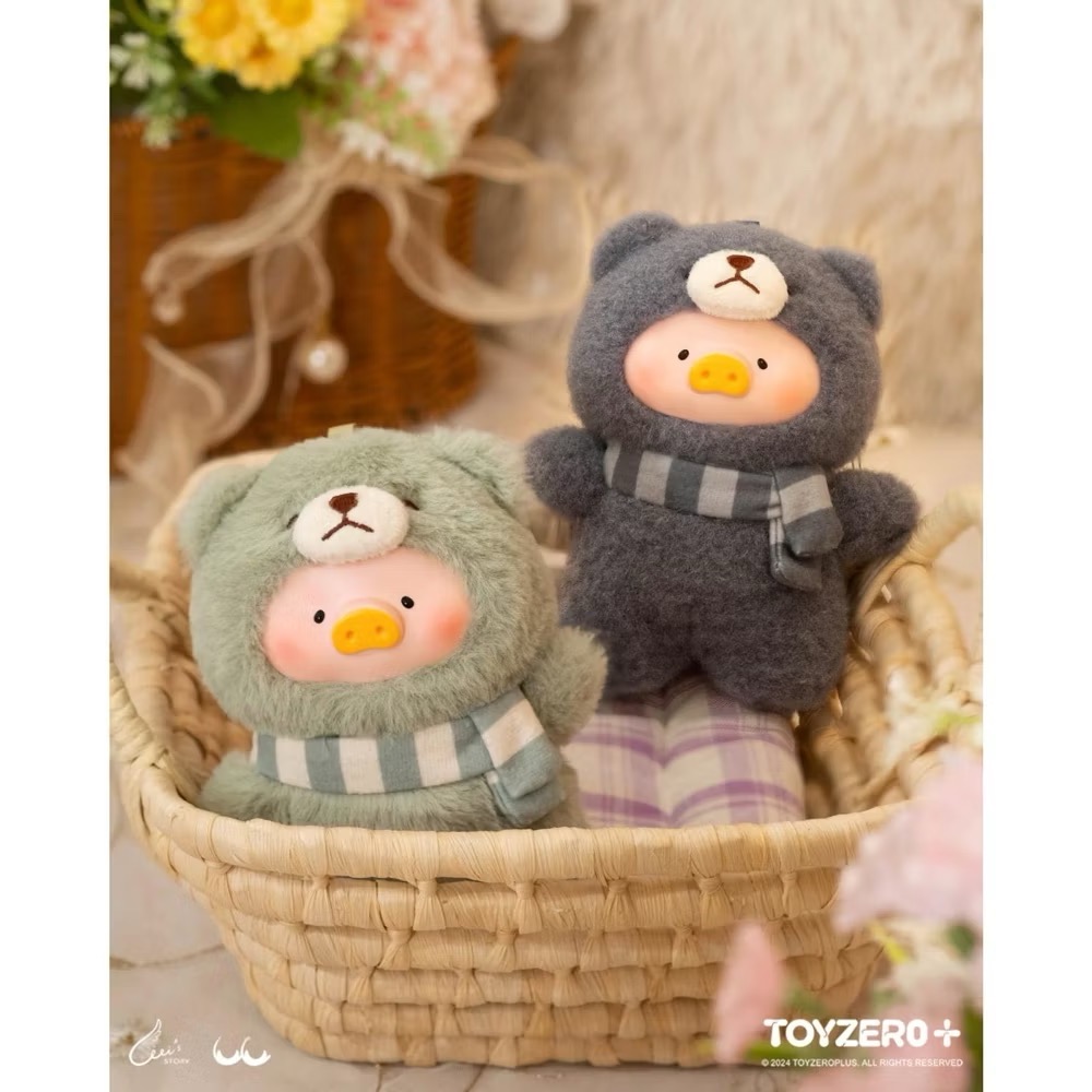 ［現貨確認款］正品 Toyzero+ 二代 LULU豬 罐頭豬 美好時光 系列 搪膠臉 毛絨/掛件/吊飾 熊 泰迪 賓尼-細節圖2