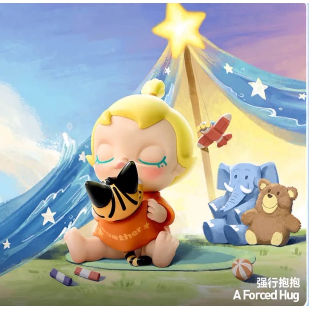 ［現貨-確認款］POPMART 泡泡瑪特 Baby Molly 抱抱探索計劃 系列 盲盒 大大的熊抱 抱擁倔強 擁抱天空-細節圖4