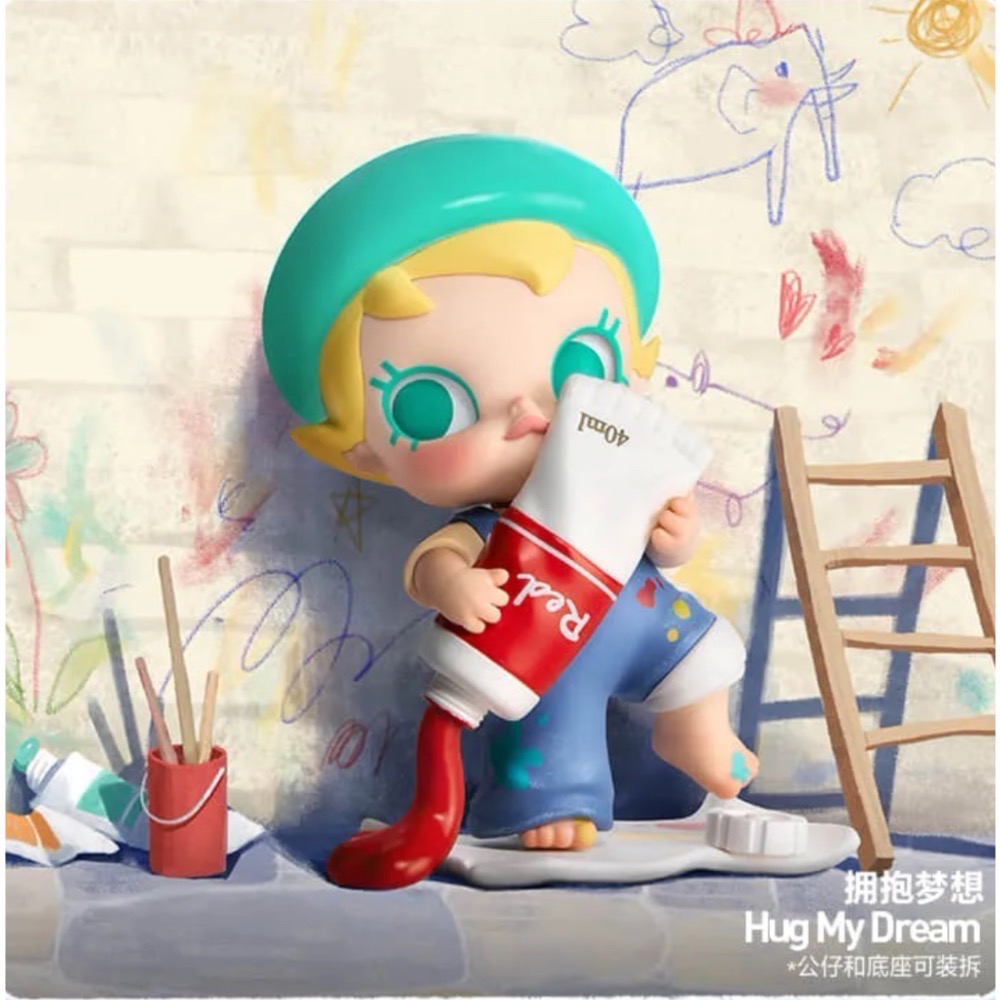 ［現貨-確認款］POPMART 泡泡瑪特 Baby Molly 抱抱探索計劃 系列 盲盒 大大的熊抱 抱擁倔強 擁抱天空-細節圖6