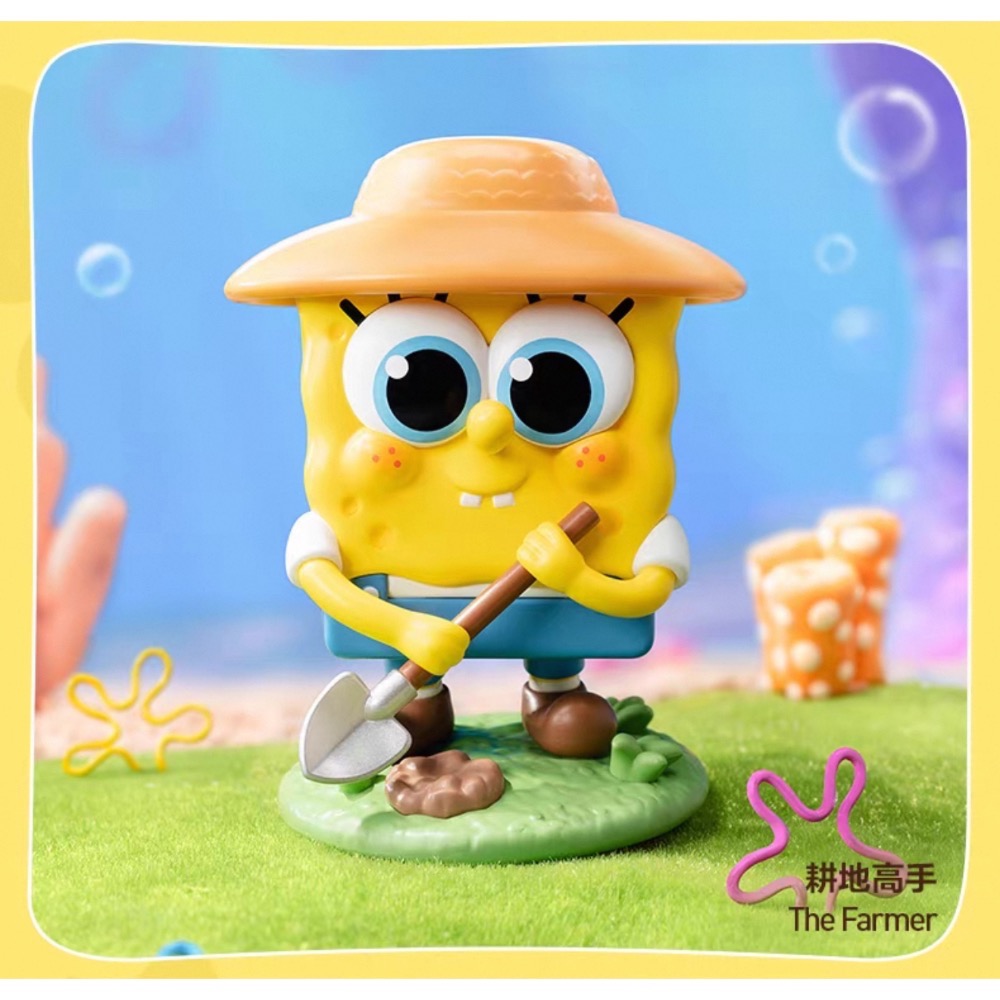 ［現貨-確認款］POP MART 泡泡瑪特 海綿寶寶 好朋友 系列 盲盒 派大星 美味蛋糕 蟹堡飛車 種花能手 派派飛車-規格圖4