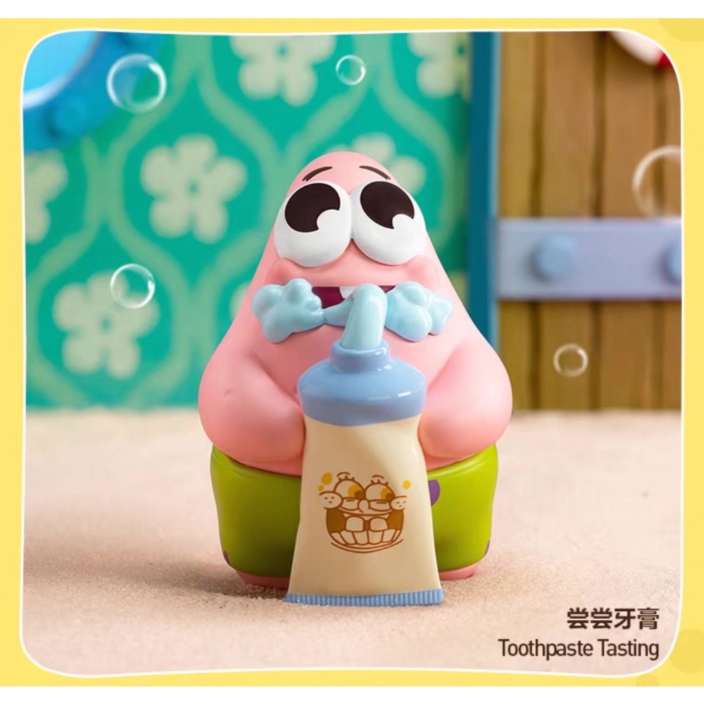 ［現貨-確認款］POP MART 泡泡瑪特 海綿寶寶 好朋友 系列 盲盒 派大星 美味蛋糕 蟹堡飛車 種花能手 派派飛車-規格圖4