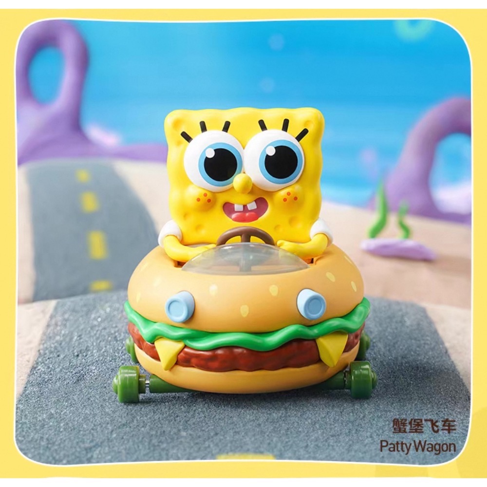 ［現貨-確認款］POP MART 泡泡瑪特 海綿寶寶 好朋友 系列 盲盒 派大星 美味蛋糕 蟹堡飛車 種花能手 派派飛車-規格圖4