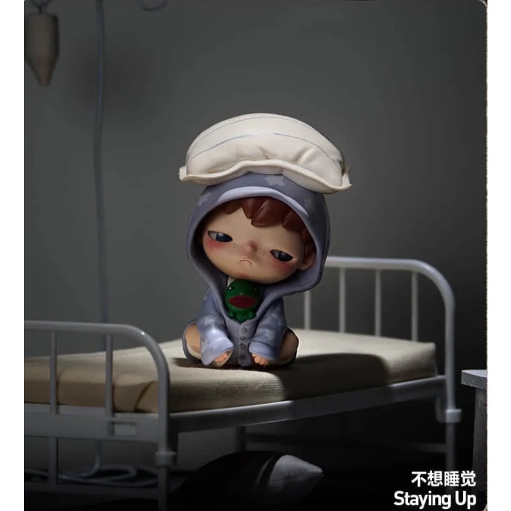 ［現貨-確認款］泡泡瑪特 POP MART Hirono 小野 回聲 系列 盲盒 不想睡覺 靈魂交互 在你身後 雨中遠航-規格圖2