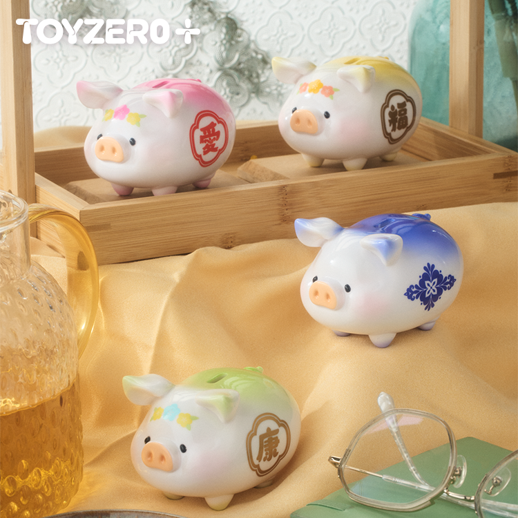 ［現貨-確認款］Toyzeroplus 罐頭豬 LuLu 解答之豬 系列 LULU豬 盲盒 盒玩 目標必達豬 財運亨通豬-細節圖2