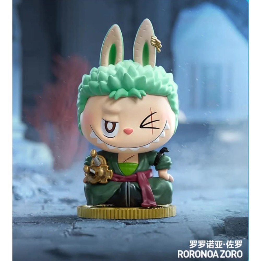[現貨-確認款］POP MART THE MONSTERS×航海王 系列 手辦 Labubu 羅賓 喬巴 薩波 羅 索隆-細節圖6