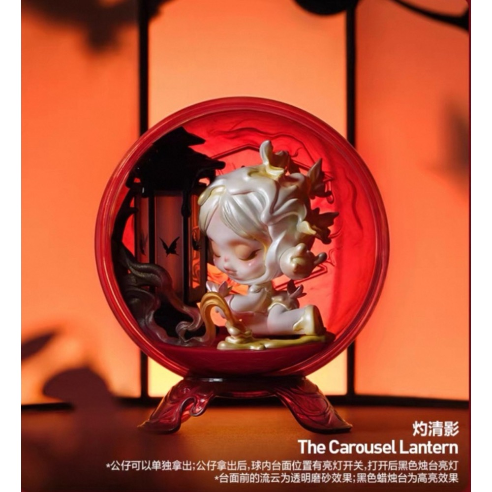 [現貨確認款-24H出貨］正品 POPMART 泡泡瑪特 Skullpanda 邸語 觀中景 系列 SP 濁清影 弦柔亮-規格圖9