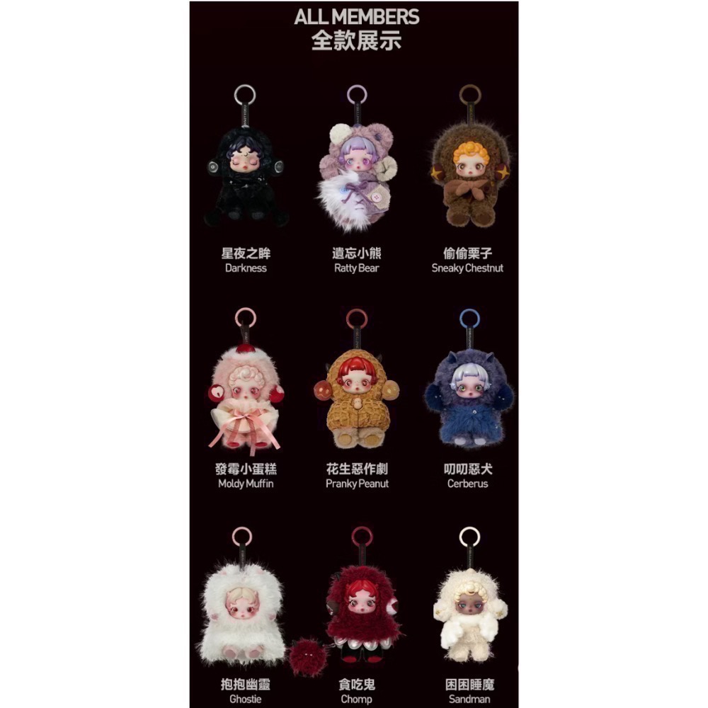 ［現貨確認款］POPMART 泡泡瑪特 SKULLPANDA 不眠劇場 系列You Found Me 毛絨/掛件/迷你包-細節圖2