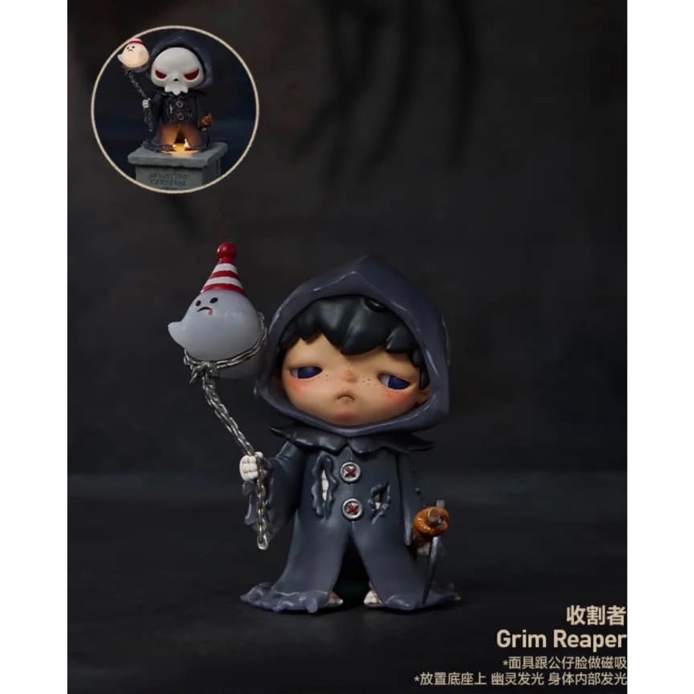 ［現貨］正品 POPMART 泡泡瑪特 Hirono 小野 詭樂園 系列 場景 萬聖節 惡兔 收割者 鳥嘴醫生-規格圖4