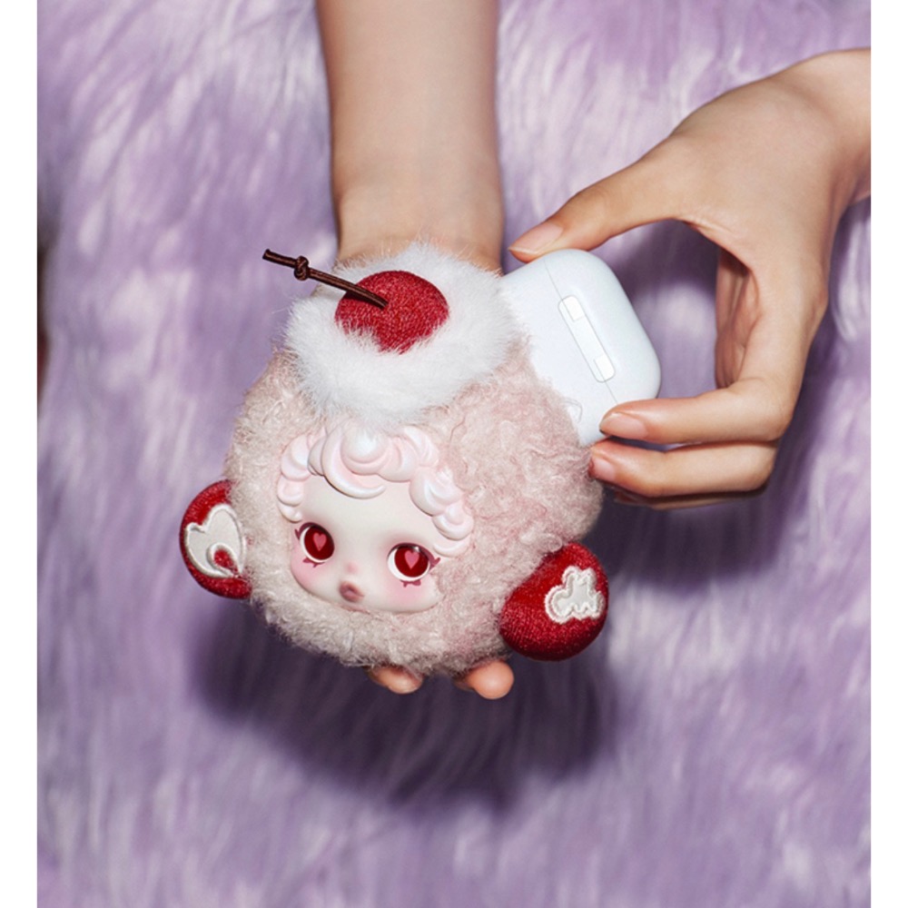 ［全新現貨］正品 POPMART 泡泡瑪特 SKULLPANDA 不眠劇場 系列 周邊/週邊 耳機包 小物包 發黴小蛋糕-細節圖2