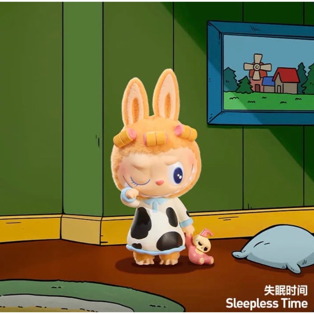 ［現貨-確認款］POPMART 泡泡瑪特 LABUBU 凌晨一點 系列 拉布布 放空時間 驚悚時間 失眠時間 爬行時間-規格圖2