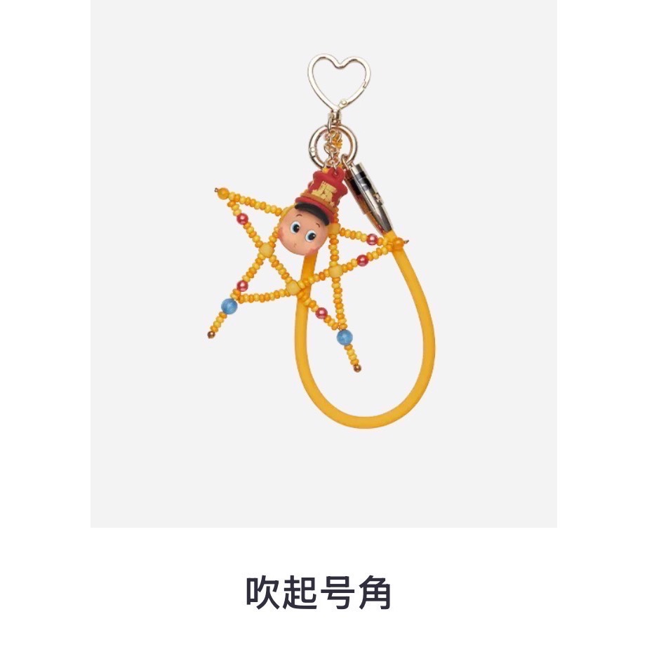 ［現貨-確認款］POPMART 泡泡瑪特 慶祝這一刻 系列 數據線 充電線 吊飾 哭娃 星星人 拉布布 SP Molly-星星人-吹起號角