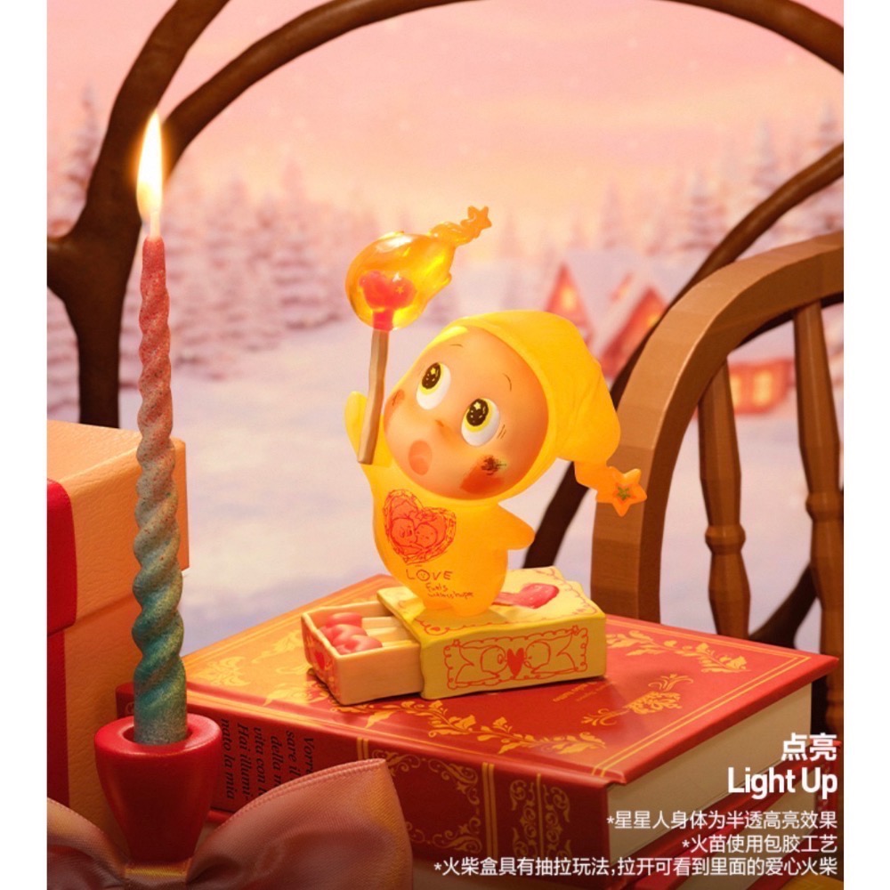 ［現貨-確認款］POPMART 泡泡瑪特 星星人 怦然星動 系列 盲盒 敞開心扉 一起白頭 一起到老 捧在手心 點亮-規格圖2