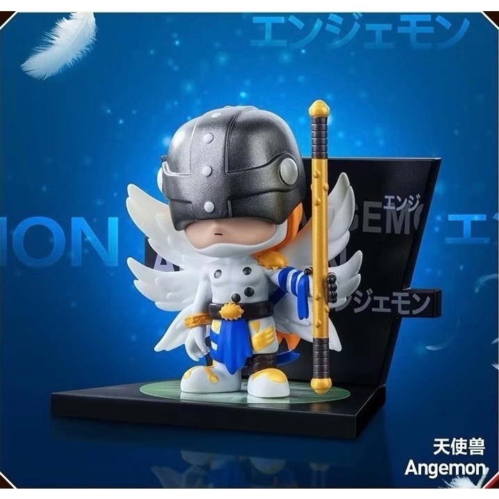 ［現貨-確認款］POP MART 泡泡瑪特 數碼寶貝 冰箱貼 系列 手辦 盲盒 公仔 天使獸 暴龍獸 戰鬥暴龍獸-細節圖3