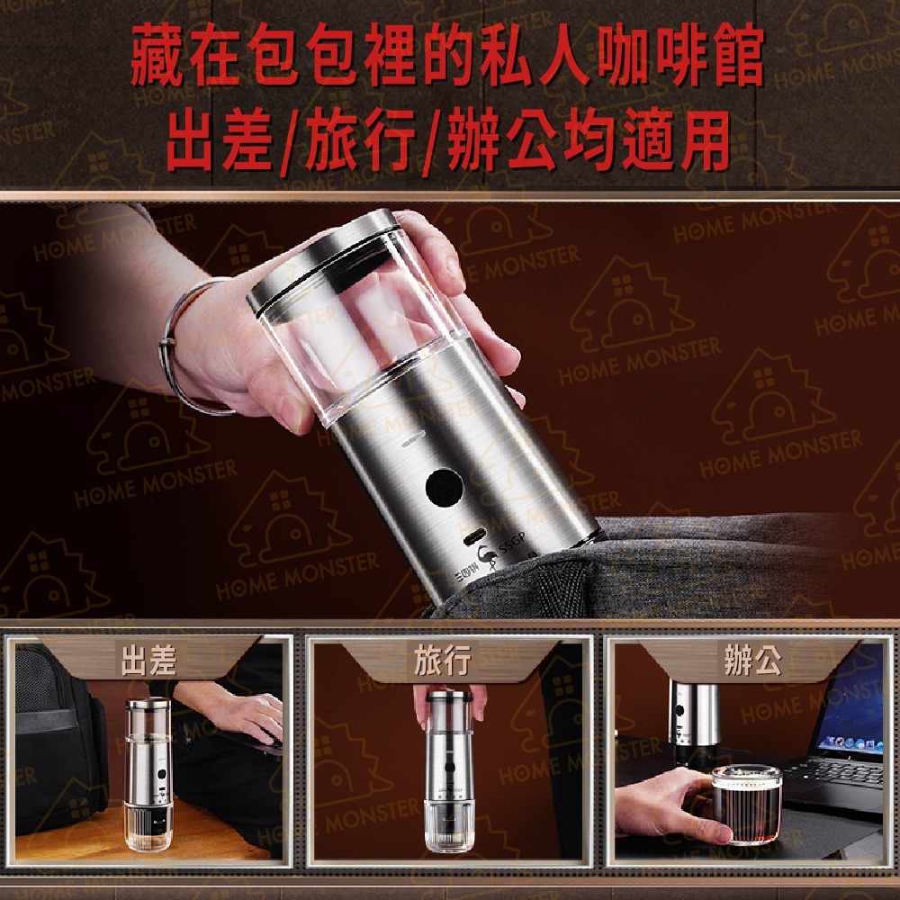 【輕便隨身】SSGP便攜咖啡機 膠囊咖啡機 隨身膠囊咖啡機 隨身咖啡機 泡咖啡機 萃取咖啡 露營咖啡機 小型咖啡機-細節圖5
