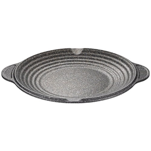 【全新不沾技術】柏林經典不沾烤盤 不沾烤盤露營烤盤 燒烤盤 燒肉烤盤 戶外烤盤 燒烤鐵板燒烤盤 不沾烤盤 麥飯石圓形-細節圖2