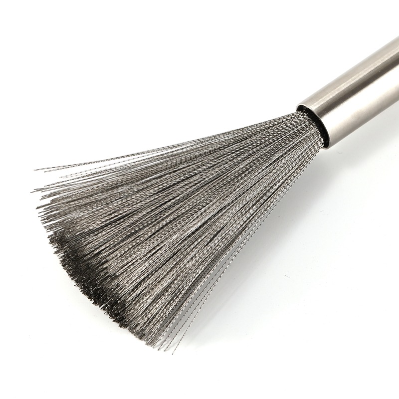 【刷鍋神器】304不鏽鋼長刷 鋼絲球 鋼絲刷 鋼絲長刷 不鏽鋼鋼絲刷 洗碗刷 洗鍋刷 刷鍋神器 灶台刷 刷杯器 刷子-細節圖6