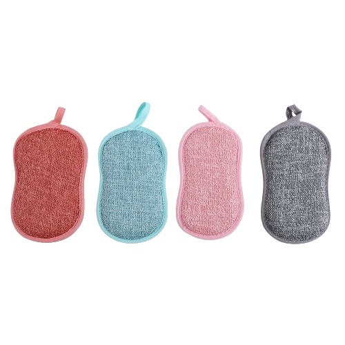 【廚房必備】高科技超細纖維洗碗布 洗碗布 菜瓜布 廚房菜瓜布 海棉 廚房清潔 廚房百潔布 海綿擦 刷碗布 洗碗 洗鍋 刷-細節圖2