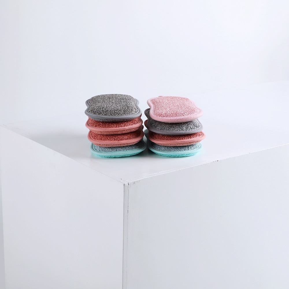 【廚房必備】高科技超細纖維洗碗布 洗碗布 菜瓜布 廚房菜瓜布 海棉 廚房清潔 廚房百潔布 海綿擦 刷碗布 洗碗 洗鍋 刷-細節圖3