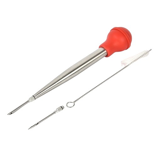【DIY烤雞】不銹鋼火雞針 火雞填充器 不銹鋼泵頭 烤火雞器具 火雞填料器 填料器 內餡填充 內餡裝填器 火雞針 填充針-細節圖2