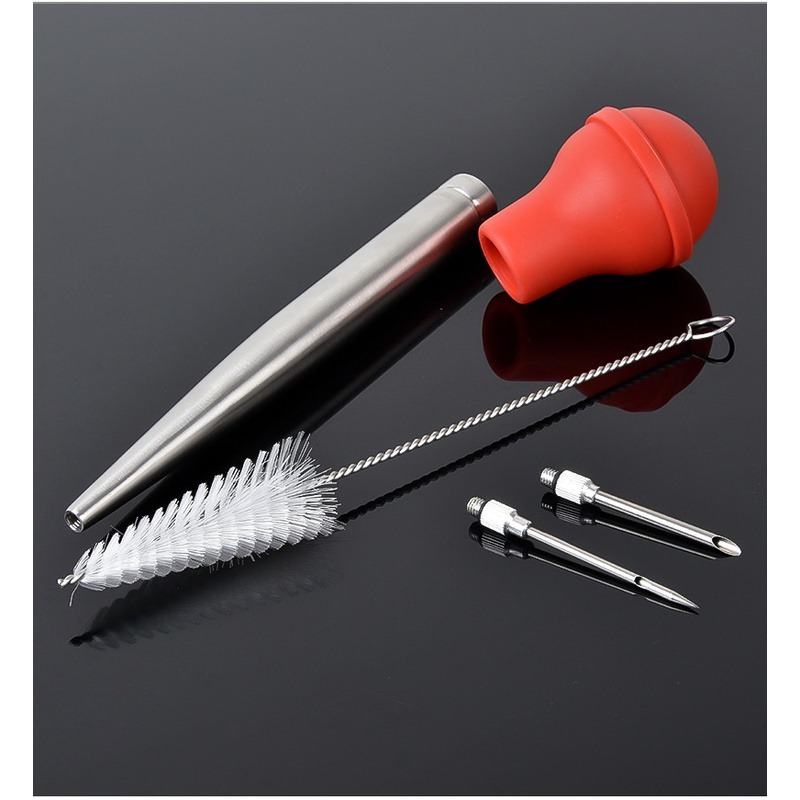 【DIY烤雞】不銹鋼火雞針 火雞填充器 不銹鋼泵頭 烤火雞器具 火雞填料器 填料器 內餡填充 內餡裝填器 火雞針 填充針-細節圖9