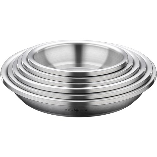 【料理必備】柏林經典深圓盤 304不鏽鋼 鐵盤 盤子 料理盆盤 不鏽鋼圓盆 不鏽鋼盤 餐盆 水果盤 料理盤 調理盤 托盤-細節圖2