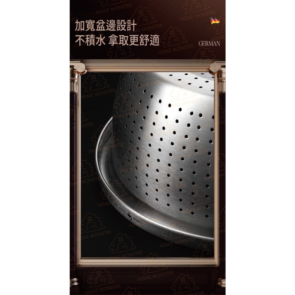 【廚房必備】304不鏽鋼瀝水盆(濾盆兩入組) 調味盆 打蛋盆 涼拌碗 洗菜盆 洗菜器 不鏽鋼盆 湯鍋 不鏽鋼碗 洗菜-細節圖8