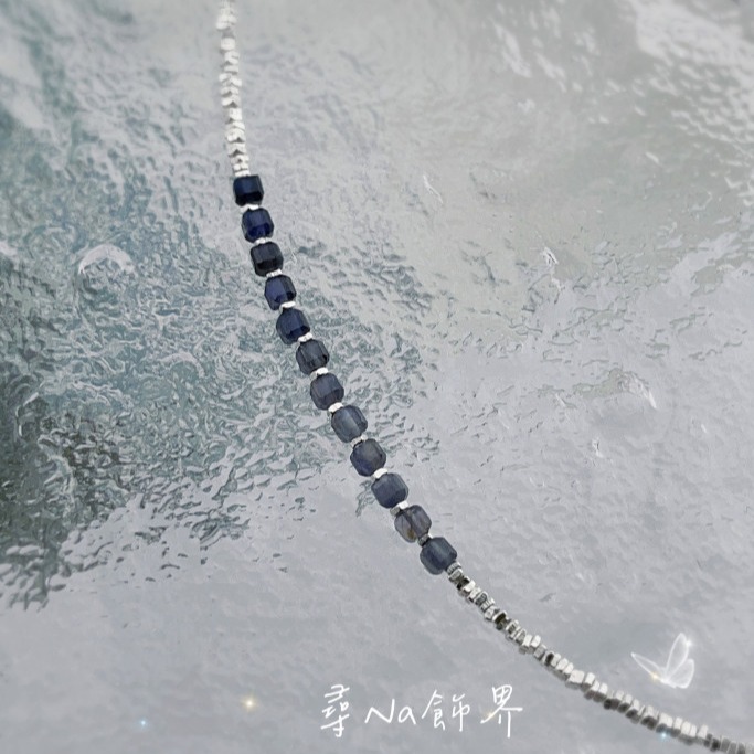 堇青寶石純銀時尚手鍊-細節圖2
