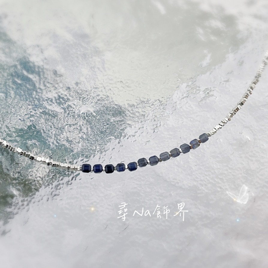 堇青寶石純銀時尚手鍊-細節圖3