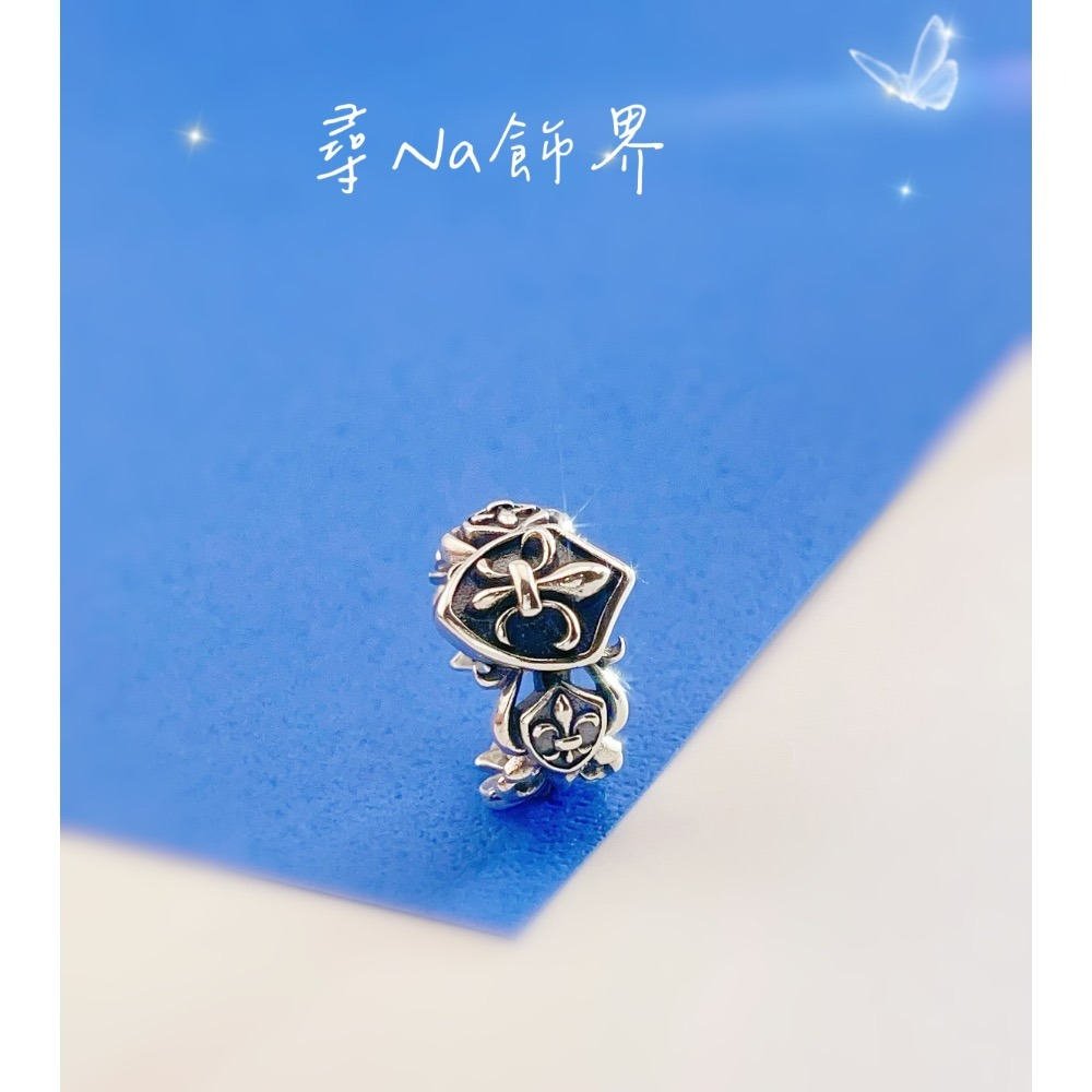 S925純銀克羅心復古鳶尾花戒指-細節圖3