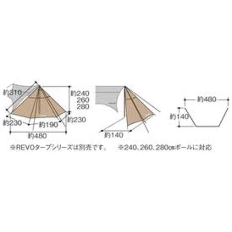 UNIFLAME Revo 翼虎 II TC/TAN 682098 庇護天幕帳 露營 野營 登山-細節圖4