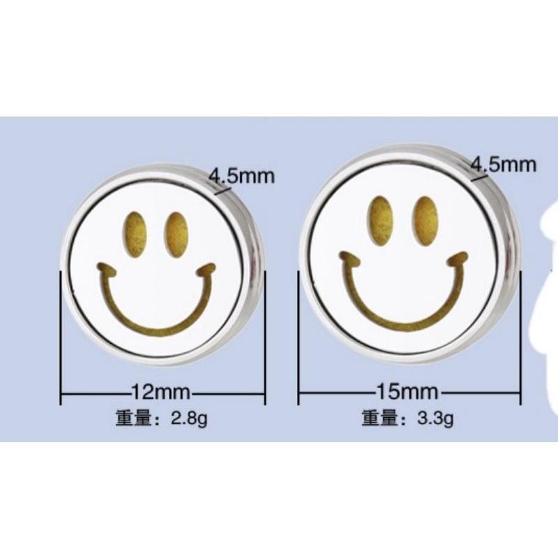 (現貨) 全新升級 無磁壓扣式 口罩香氛扣 香熏扣 精油扣 12mm 15mm 銀色 金色 黑色 玫瑰金 多款可選-細節圖2