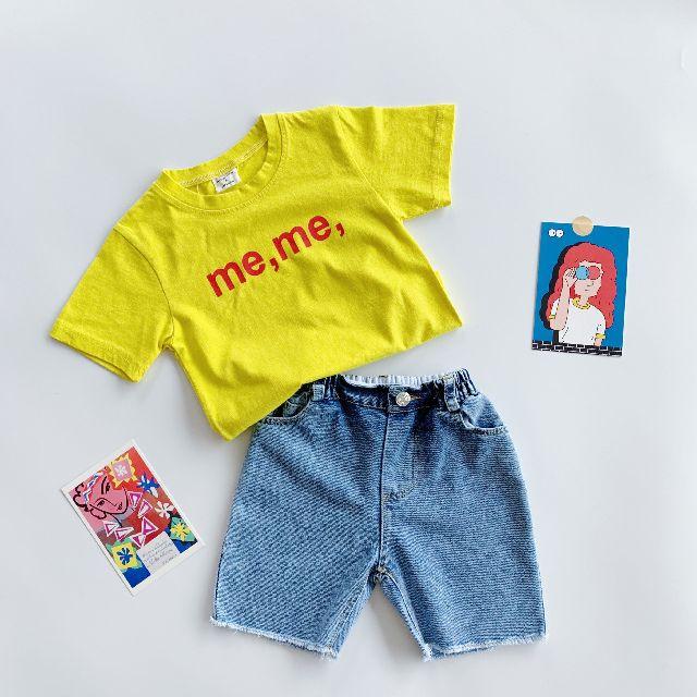 男童童裝 女童童裝 百搭上衣 meme字母T恤款 3色可選 90-110碼-細節圖2