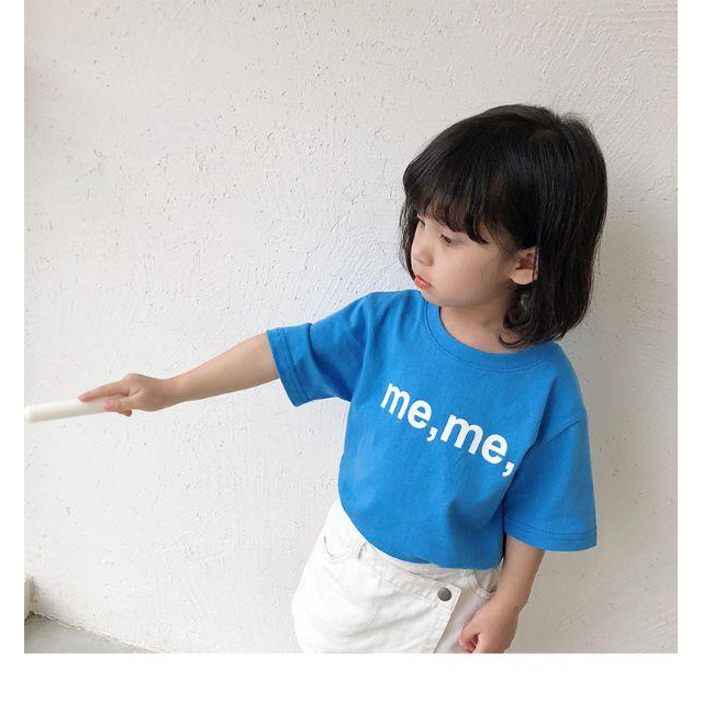 男童童裝 女童童裝 百搭上衣 meme字母T恤款 3色可選 90-110碼-細節圖4