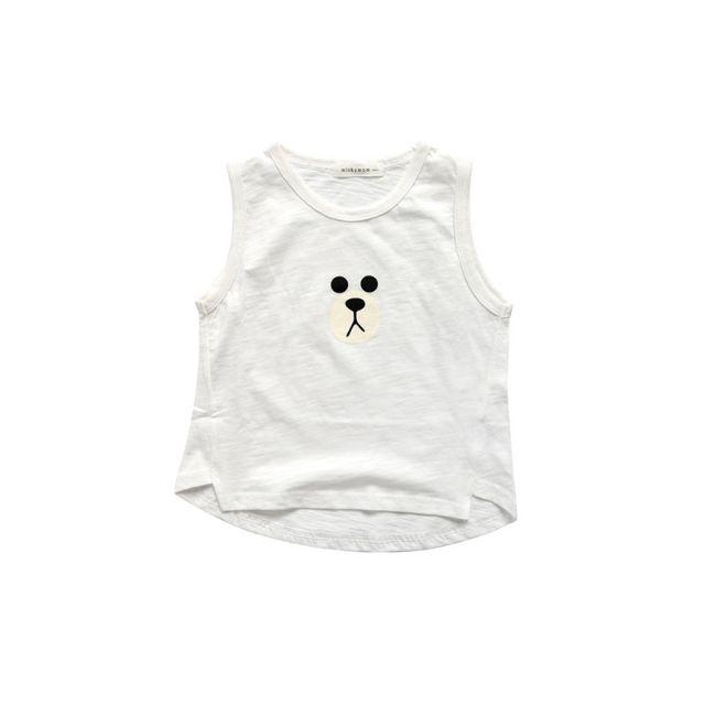 男童童裝 女童童裝 百搭上衣 針織竹節棉背心 3色可選 80-100碼-細節圖2