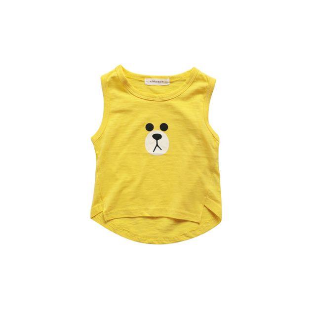 男童童裝 女童童裝 百搭上衣 針織竹節棉背心 3色可選 80-100碼-細節圖4