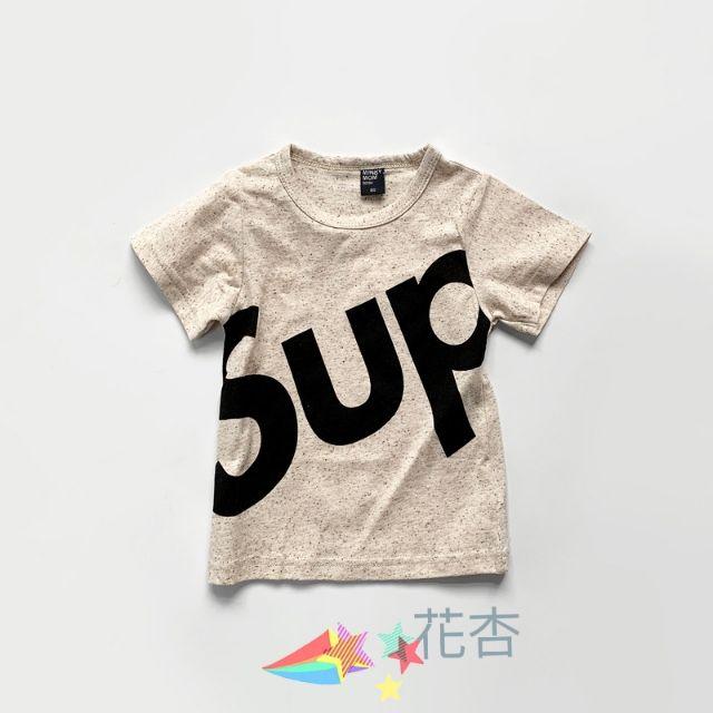 男童童裝 百搭上衣 兒童字母潮T 3色可選 80-110碼-細節圖4