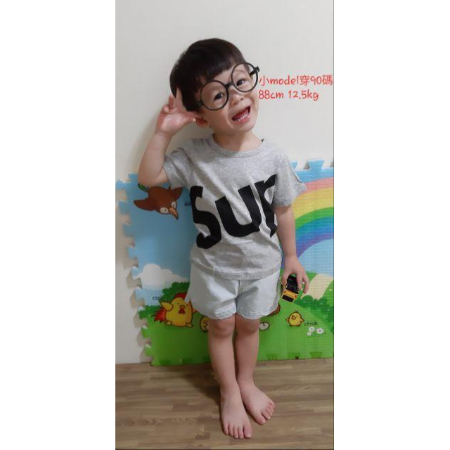 男童童裝 百搭上衣 兒童字母潮T 3色可選 80-110碼-細節圖5