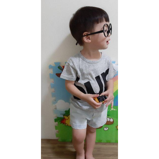 男童童裝 百搭上衣 兒童字母潮T 3色可選 80-110碼-細節圖6