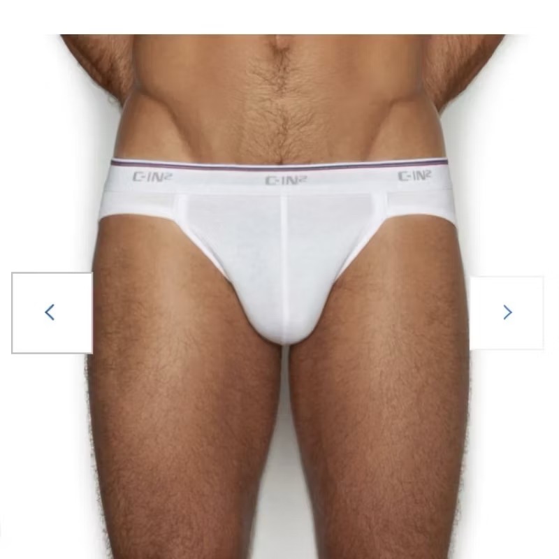 🉐《 👻》紐約𝐂-𝐈𝐍𝟐 /：Throwback 運動.低腰.三角.白色Sport brief:M號-細節圖4